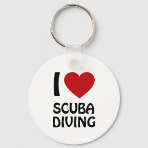 I love Scuba Diving Keychain