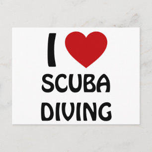 I love Scuba Diving Postcard
