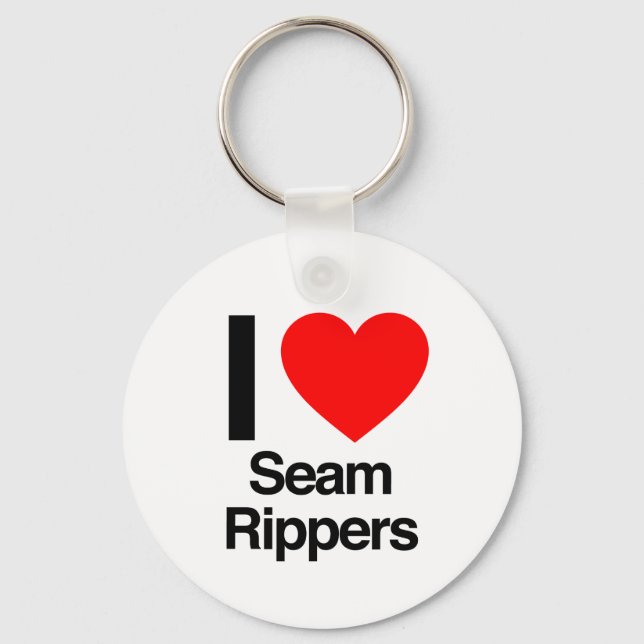 i love seam rippers keychain (Front)