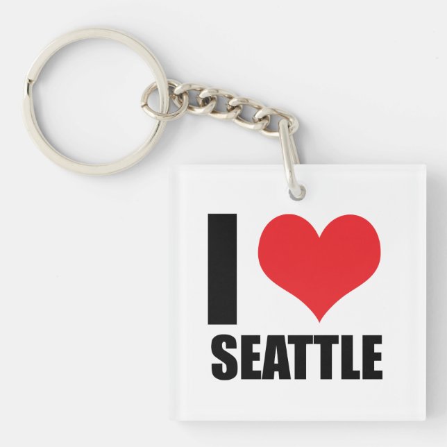 I love Seattle Keychain (Front)