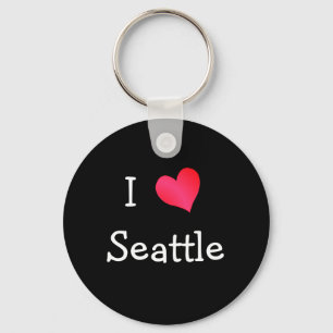I Love Seattle Keychain