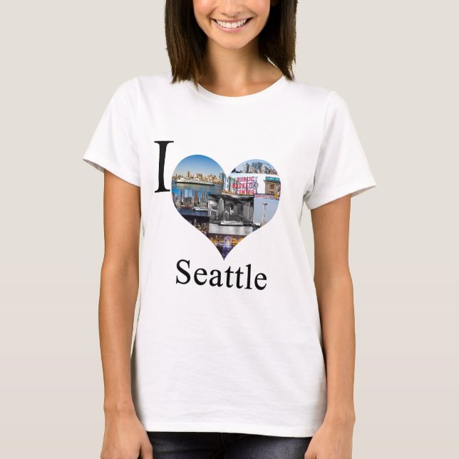 I Love Seattle T-Shirt (Front)