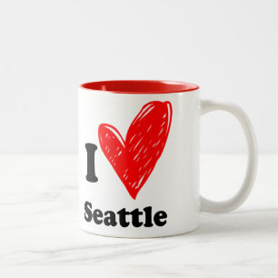 I love Seattle Two-Tone Coffee Mug