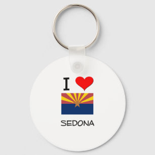 I Love SEDONA Arizona Keychain