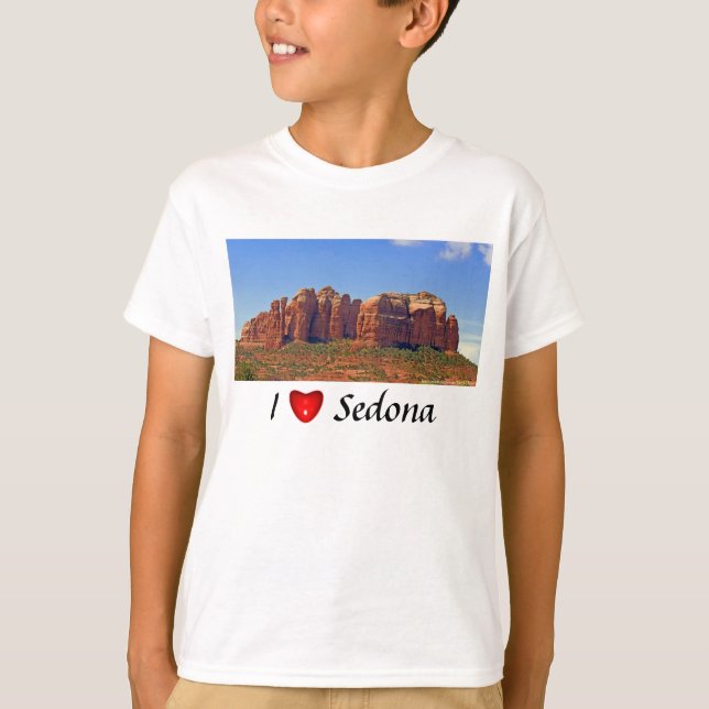 I Love Sedona Kid's Light Shirt (Front)