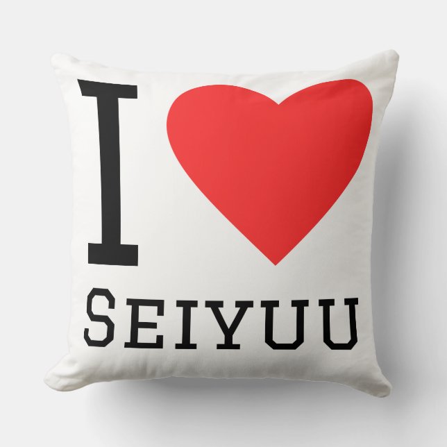 I love seiyuu  throw pillow (Front)