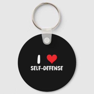 I Love Self Defence - Karate Martial Arts Defend S Keychain