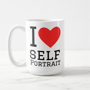I love self portrait coffee mug