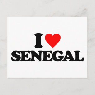 I LOVE SENEGAL POSTCARD