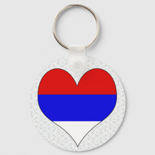 I Love Serbia Keychain