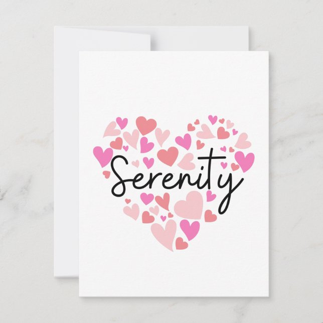 I love Serenity Card (Front)