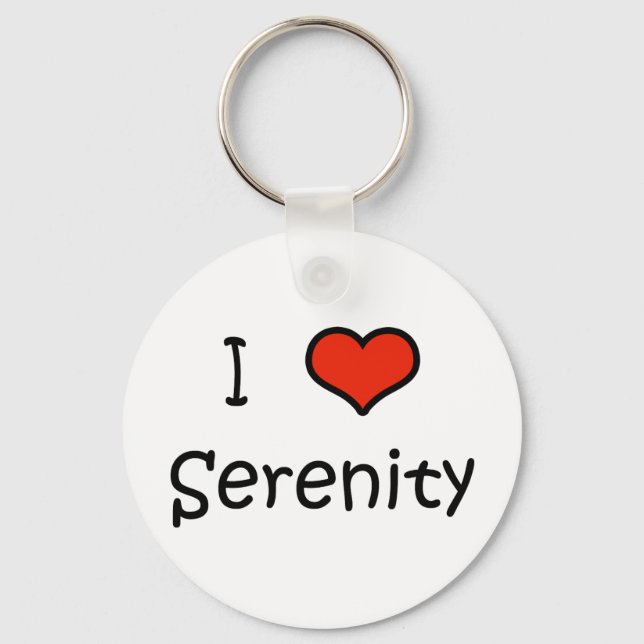 I Love Serenity Keychain (Front)