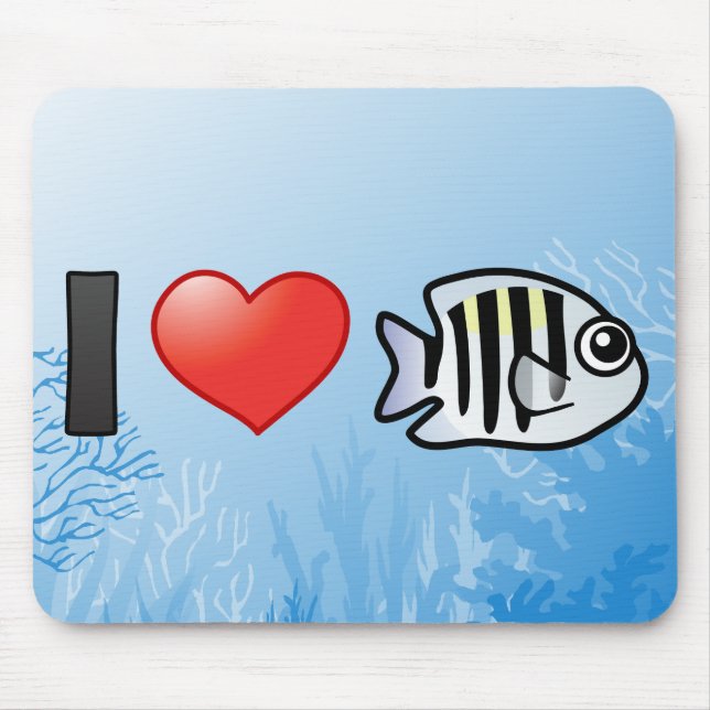 I Love Sergeant Major Mouse Pad (Front)