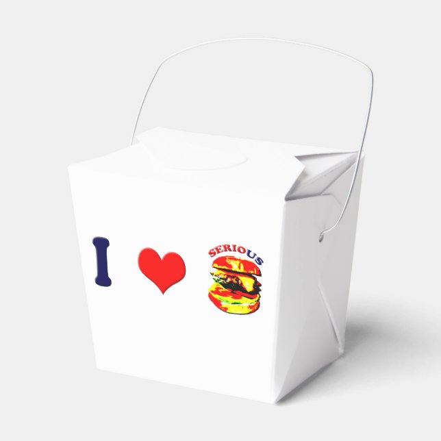 I Love Serious Burgers(horizontal) Favor Box (Front Side)