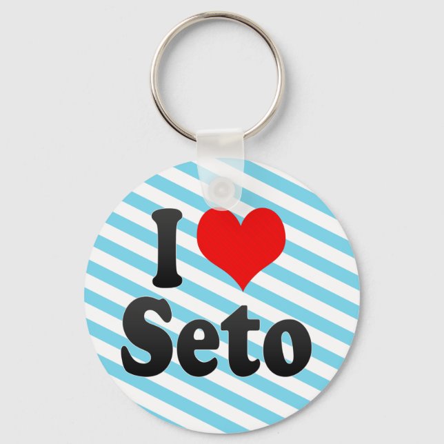 I Love Seto, Japan. Aisuru Seto, Japan Keychain (Front)