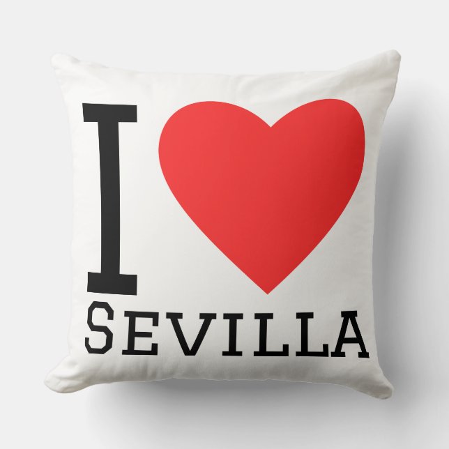 I love sevilla throw pillow (Front)