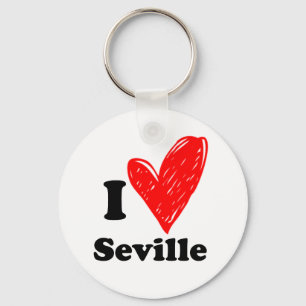 I Love Seville Keychain