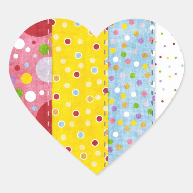 I Love Sewing - SRF Heart Sticker (Front)
