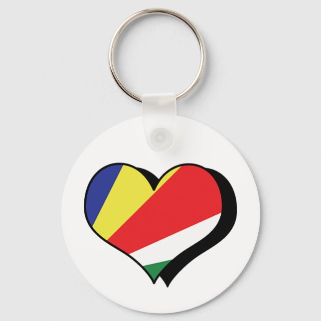 I Love Seychelles Keychain (Front)