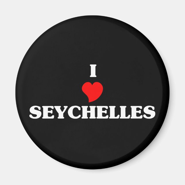 I Love Seychelles Magnet (Front)