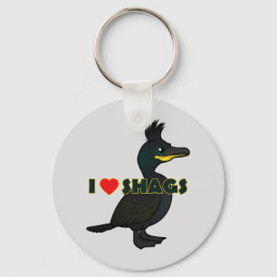 I Love Shags Keychain