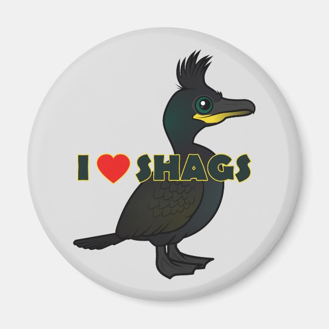 I Love Shags Magnet (Front)