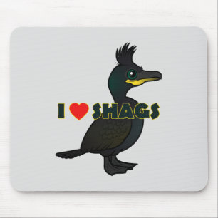 I Love Shags Mouse Pad