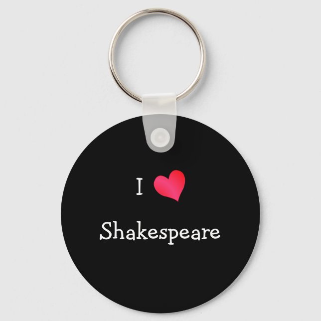 I Love Shakespeare Keychain (Front)