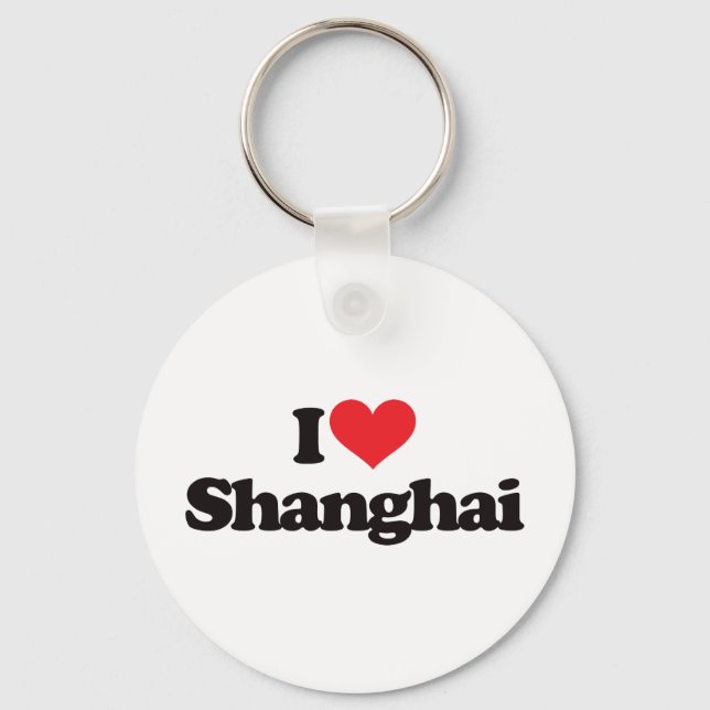 I Love Shanghai Keychain (Front)