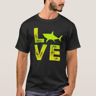 I Love Sharks Fish Shark Loving Boys Girls T-Shirt