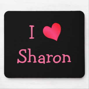 I Love Sharon Mouse Pad