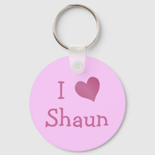 I Love Shaun Keychain