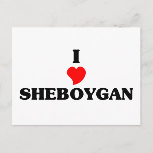 I love Sheboygan Postcard