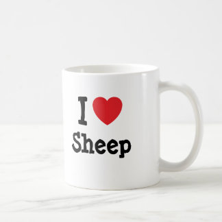 I love Sheep heart custom personalized Coffee Mug
