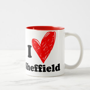 I love Sheffield Two-Tone Coffee Mug