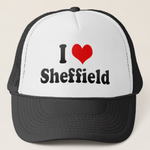 I Love Sheffield, United Kingdom Trucker Hat