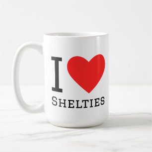 I love shelties coffee mug