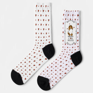 I Love Shelties (sable 2) Shetland Sheepdogs Cute Socks