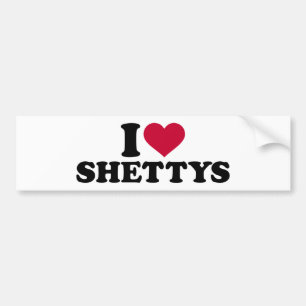 I love Shettys Bumper Sticker