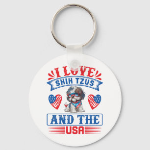 I love Shih Tzus and the USA Keychain