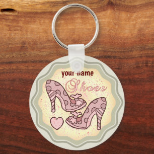 I Love Shoes keychain