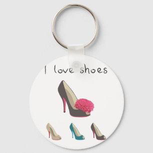 I love shoes keychain