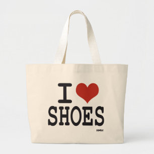 I love Shoes Large Tote Bag