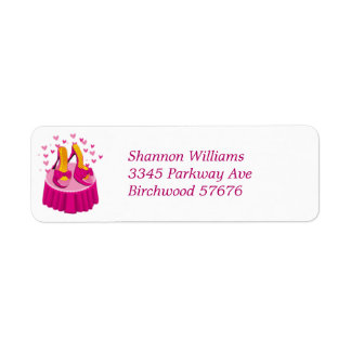 I Love Shoes Return Address Label