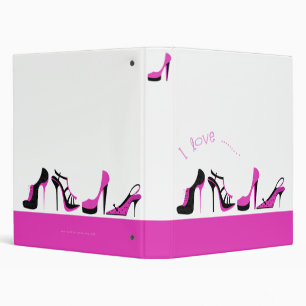 I Love Shoes ringbinder-pink Binder