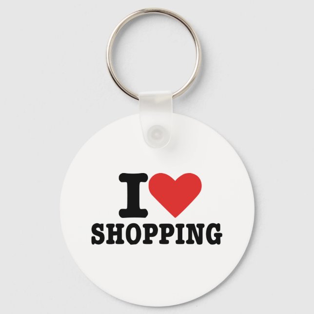 I love shopping keychain (Front)