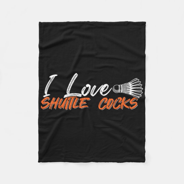 I Love Shuttle S  Fleece Blanket (Front)