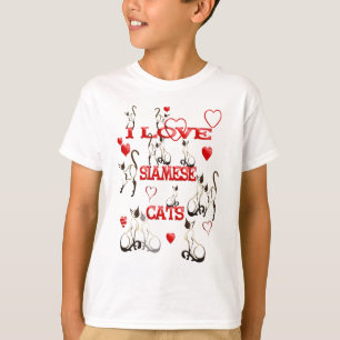 I LOVE SIAMESE CATS T-Shirt