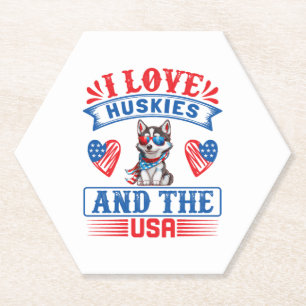 I love Siberian Huskies and the USA Paper Coaster