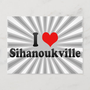 I Love Sihanoukville, Cambodia Postcard